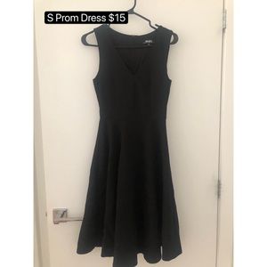 Chic black prom dress